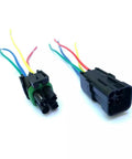 Top Shelf 16 Awg Assembled Weather Pack 4 Pin Sealed Connector Kit With 6 Inch Wires For Super Secure Waterproof Auto Wiring That Keeps Dirt And Moisture Out Of Your Rig, black 4-pin connectors with 6-inch wires