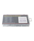 555 Piece Cotter Pin And R Clip Assortment Kit in clear plastic case showing various pin sizes and quantities for mechanical repair.