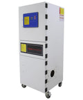 Heavy Duty Mobile Pulse Jet Dust Collector With Two Cartridges For Laser Cutting Grinding And CNC Metal Dust Collection, side view