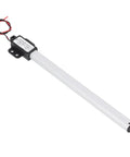 Compact 12V DC Linear Actuator With 200mm Stroke, 150N Lift, 4mm/s Travel, IPX4 Rating, Mini Electric Actuator on white background.