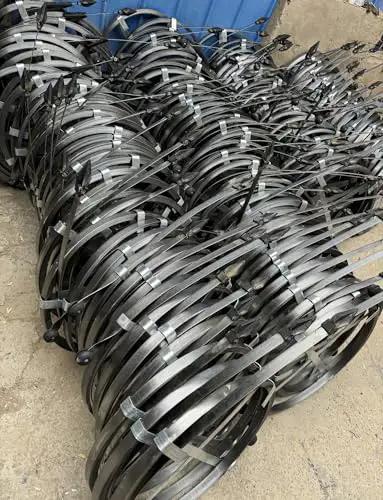 Heavy Duty Manganese Steel Sewer Snake Drain Rooter With Comfort Grip Handle clears stubborn clogs, displayed in neat stacks.