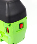 Solid 480W Mini Bench Drill Press With 1-10mm Chuck And Spacious Table for DIY use showing the power switch detail.