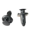 200 Pack Heavy Duty Car Bumper Plastic Rivet Holder Push Clips Door Trim Fastener Kit 8mm Solid Raw Material Smooth Texture Stable Holding Performance For Long Term Auto Body Assembly Repair Jobs black plastic rivet clips
