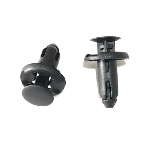 200 Pack Heavy Duty Car Bumper Plastic Rivet Holder Push Clips Door Trim Fastener Kit 8mm Solid Raw Material Smooth Texture Stable Holding Performance For Long Term Auto Body Assembly Repair Jobs black plastic rivet clips