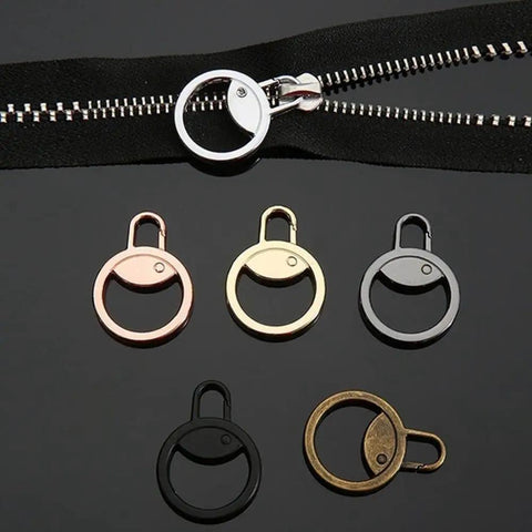 Detachable Metal Zipper Pull Replacement For Suitcases Luggage Backpacks And Jackets Gold Zip Slider Extender Handle