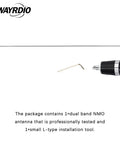 NMO Dual Band Antenna For 144 430 MHz VHF UHF Mobile Radios With Beast Gain 3.0dBi At 144 MHz And 5.0dBi At 430 MHz Low SWR Under 1.5
