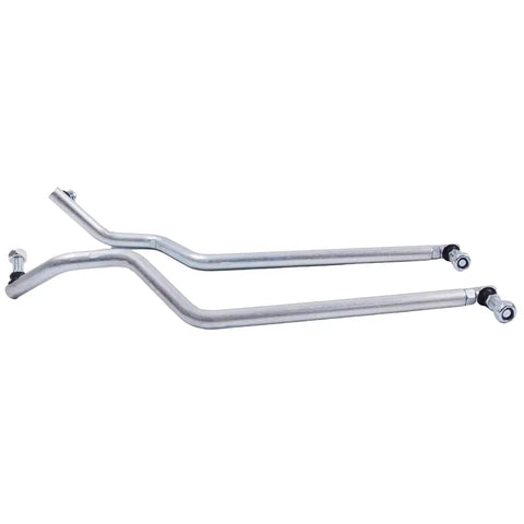 Dual LH And RH Steering Drag Link Tie Rod Set For Compact Tractors Left Right Drag Link Tie Rods GY20491 GY20492 Heavy Duty Replacement Compatible With G110 L100 L105 L107 L108 L110 L111 L118 L120 L130. Steel steering links with ball joints.