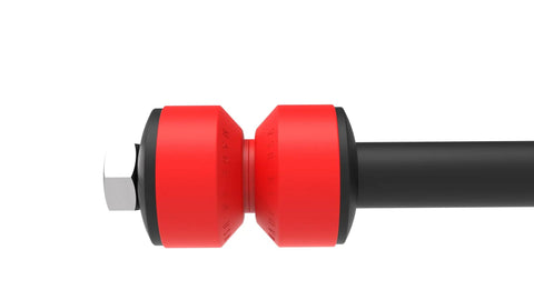 Code Red Sway Bar Stabilizer Link Kit For GM Trucks And SUVs Fits Avalanche Blazer Escalade Suburban Sierra Silverado Tahoe Yukon Hummer 1978 2019 Premium Sleeves And Bushings Made In USA red bushings on black link