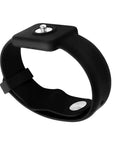 Black anti static wrist strap for ESD grounding 9 inch adjustable button style conductive silicone wristband with snap connector