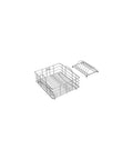 Stainless Steel Rinsing Basket For Custom Fit Sinks With Protective Feet, Corrosion Resistant Build, Removable Dish Rack For Air Drying