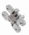 Hidden Hinge Set Dope Durable Zinc Alloy Cross Hinges For Seamless 180 Degree Door Swing In Cabinets And Modern Homes, Rust Proof Stainless Steel, Built To Last Up To 50,000 Uses, Multiple Size Options 43.7mm 60.4mm 68.8mm 94mm