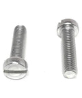 Built Like A Tank Stainless Steel Slotted Cheese Head Machine Screw Din84 M5X20 side view showing slotted head and precision thread.