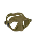 X-Tream Spearfishing Mask For Freediving And Snorkeling, Ultra Low Volume Goggles With Minimalist Hydrodynamic Frame in olive view