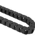 1M Black Nylon Cable Drag Chain With 10x15mm Inner Size Wire Carrier Chain Built Tough Reinforced PA66 Energy Chain