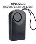 Ultra Loud 120dB Door Sensor Alarm For Home, Travel And Hotels, Touch, Vibration And Magnet Detection For Kids Safety, Luggage, Backpack, And Security, Instant Alerts When Door Opens, black ABS with wrist strap