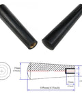 Diagram of Revolving Wooden Stove Handle Three Eighths Inch Threaded Knob with dimensions and specifications for fireplace door repair.