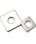 304 Stainless Steel Square Flat Washers Set M3 To M20 For Fasteners And Curtain Wall Installations, Heavy-Duty, Corrosion-Resistant Hardware, Durable Multi Size Pack Includes 20 Pieces Of M4x10x1mm, two square washers