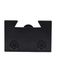 Heavy Duty Kickass Wedge Type Piston Quick Change Tool Post For CNC And Mini Metal Lathes, black steel holder front view