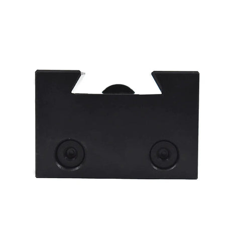 Heavy Duty Kickass Wedge Type Piston Quick Change Tool Post For CNC And Mini Metal Lathes, black steel holder front view