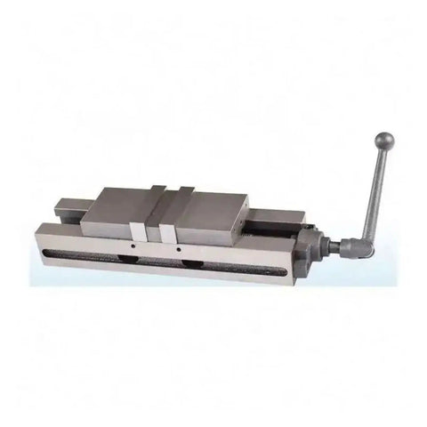 Heavy Duty Double Action Bench Vise 4 And 6 Inch Precision Acme Clamp with solid steel jaws for CNC milling and grinding.