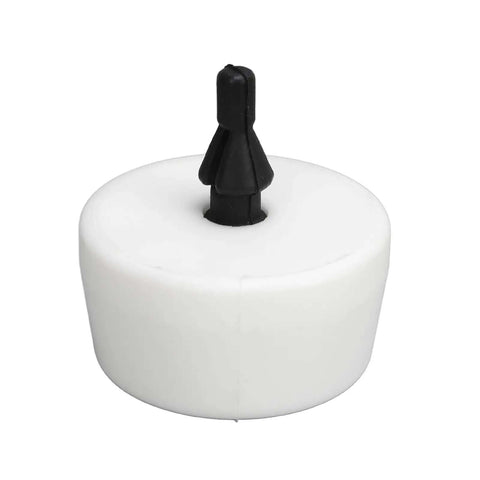 Heavy Duty 4 Pcs Rear Leaf Spring Bump Stop Kit Reduced Vibration Rubber Suspension Buffers Fits 2004 to 2015 Models Direct OE Replacement Upgrade Your Ride Smooth And Quiet white rubber bump stop close-up