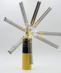 Triple Head MAPP Torch With Metal Body, 360 Degree Swivel Flame, Triple Tube Design Delivers Hotter Heat For Quick Soldering, Flexible Flame