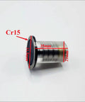 Cr15 Wire Cut EDM Machine Guide Wheel OD22xL35mm, Single Side Plastic Seat Pulley Roller with size markings, side view.