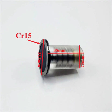 Cr15 Wire Cut EDM Machine Guide Wheel OD22xL35mm, Single Side Plastic Seat Pulley Roller with size markings, side view.