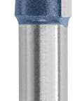 Carbide Tipped 2 Flute Flush Trim Bit, 3/8 In Shank By 1/2 In Cutting Diameter, ideal for laminates and veneers, vertical view.