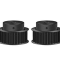 Pro Grade 8M Timing Pulley With Forty Teeth Built Like A Tank From Tough Carbon Steel, 40 tooth, adjustable bore shown from the side.