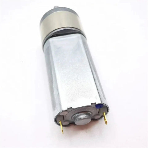 Smooth Operator DC Gearmotor For Diy Builds And Rc Car Mods Featuring Planetary Speed Reducer Cw Ccw Toggle Switch 6V 12V showing silver cylindrical motor.