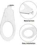 Close-up of silver metal guitar knob position markers, easy to install, durable metal washers for electric guitar control plate hardware.
