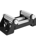 Heavy Duty 12 Volt Electric Winch With 4500 Lb Pulling Capacity Perfect For Off Road Recovery And Vehicle Towing Jobs On Any Trail roller fairlead mount in metal, showcasing robust design for winch systems.