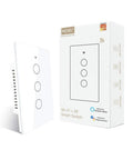 2.4GHz WiFi Wall Touch Smart Switch With Neutral Wire Required Three Way Glass Panel Light Switch Not Dimmer Plug And Play