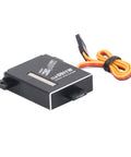 Heavy Duty Digital Servo Motor With High Metal Gears For RC Drone Smart Car And Robotics Kits Built Tough As Nails Using Solid Aluminum Alloy, showing a compact design with power cable.