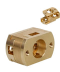 Top Tier 18mm Oldham Coupling Perfect For Creality Ender 3 V2 CR10 Screw Z Axis Upgrade Fits T8 Lead Rod And Hot Bed Printer Parts Brass Quality Build Smooth Motion brass Oldham coupling