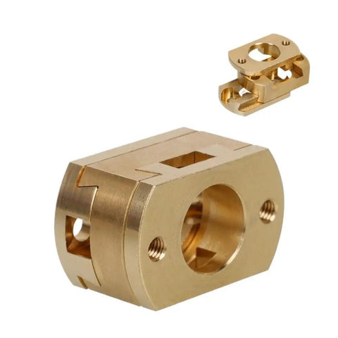Top Tier 18mm Oldham Coupling Perfect For Creality Ender 3 V2 CR10 Screw Z Axis Upgrade Fits T8 Lead Rod And Hot Bed Printer Parts Brass Quality Build Smooth Motion brass Oldham coupling