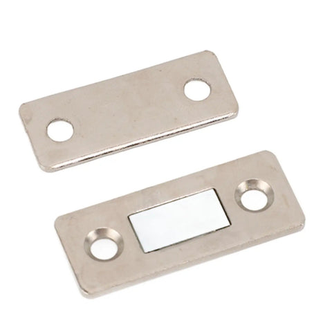 10 Pack Cabinet Door Magnetic Catch Set Stainless Steel And Cold Rolled Steel Heavy-Duty Magnetic Seal For Cabinets, Closets, Drawers, And Sliding Doors