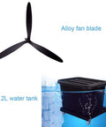 Industrial Mist Spray Fan With Adjustable Height And Three Speed Settings Knocking Out Summer Swelter For Bars And Backyards Heavy Duty Commercial Air Circulator Cooler With Alloy Blade And 4.2L Water Tank.