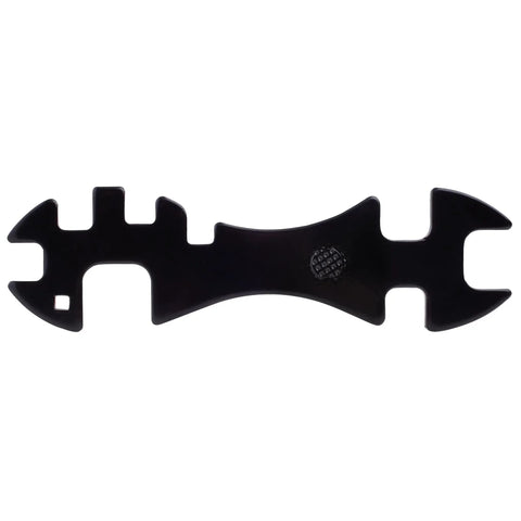 10 Way Cylinder Welders Wrench Kit With 7/16 Inch To 1 1/8 Inch Openings Forged Steel Socket Tool, showcasing a versatile black design.