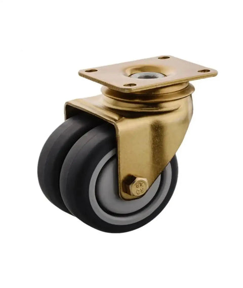 Heavy Duty 3 Inch Swivel Caster Wheels Featuring Silent TPR Design And Precision Ball Bearings For Aviation Carts And Dining Furniture Rolls Smooth As Butter No Fuss Operation Straight Up Reliable Haulers Single Piece
