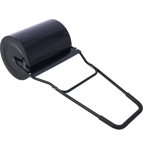 Sturdy 16 Gallon Lawn Roller For A Flawless Lawn Water Or Sand Fill Drum Roller With Steel Frame And U Shaped Handle view