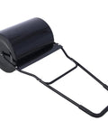 Beefy Pro Grade Lawn Roller For Smooth Lawns Push Or Tow Design With 48.5 Inch Height 16 Gallon Drum Fill With Water Or Sand