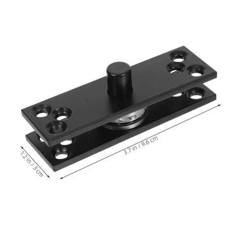 Heavy Duty 360 Degree Hidden Door Hinge In Matte Black Stainless Steel With Concealed Pivot For Cabinets And Secret Bookcase Doors