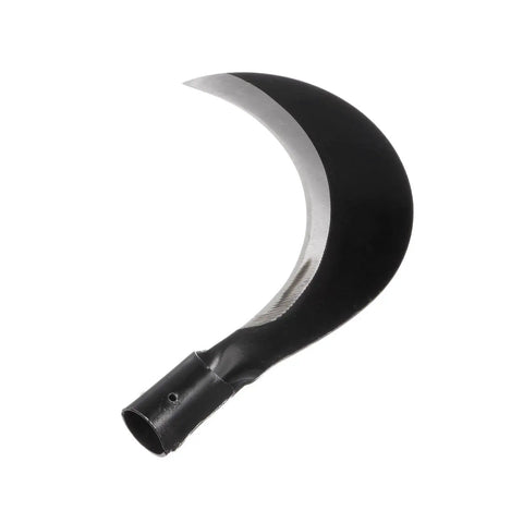 7 Inch Brush Clearing Sickle With Black Oxide Forged Carbon Steel Blade, Billhook Machete Knife for Outdoor Use, side view