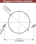 Diagram showing hole positions for Hinge Boring Drill Press For Woodworking Heavy Duty Electric Pneumatic Hole Puncher