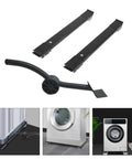 Premium Black Furniture Movers With Wheels And Heavy Duty Stainless Steel Sliders For Easy Washing Machine Relocation and Appliance Mobility Plus Sofa Lifting Kit components including sliders and lifting tool.