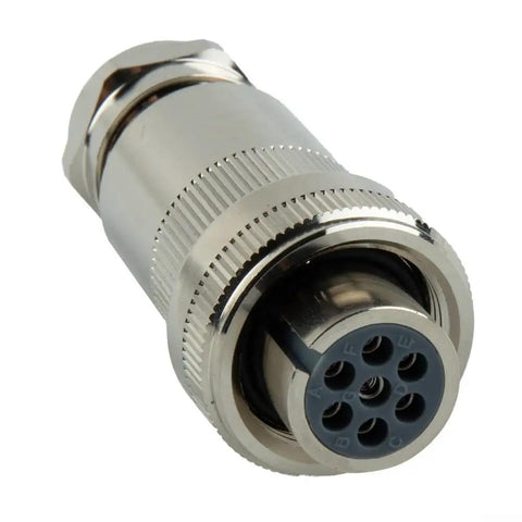Top Shelf 7 Pin Proportional Valve Connector Plug And Play Design, heavy duty 7 pin metal connector for hydraulic systems.