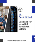 UL certified Cat6 Ethernet Cable 1000 Feet In Wall CM Rated 23AWG Solid Bare Copper UTP 600MHz networking in office setting