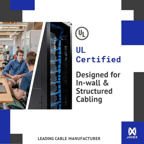 UL certified Cat6 Ethernet Cable 1000 Feet In Wall CM Rated 23AWG Solid Bare Copper UTP 600MHz networking in office setting